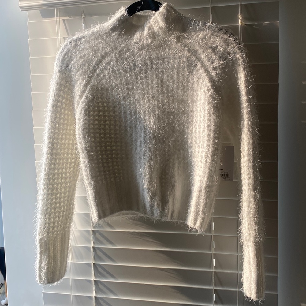 Cropped turtleneck sweater